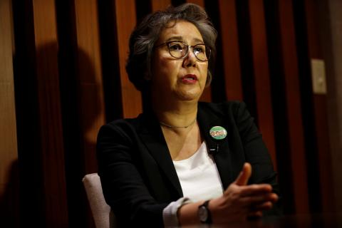 Yanghee Lee talk to reporters during Reuters interview in Bangkok, Thailand, January 18, 2019. PHOTO BY REUTERS/Soe Zeya Tun