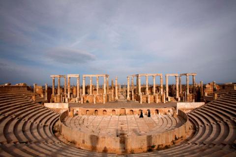 A view of Leptis Magna, a UNESCO World Heritage site on the Mediterranean coast of North Africa, some 120 km (75 miles) east of Tripoli, November 8, 2011. PHOTO BY REUTERS/Youssef Boudlal