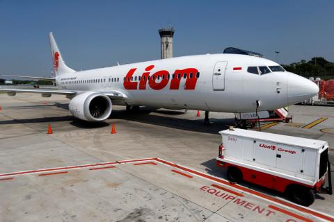 Lion Air's Boeing 737 Max 8 airplane is parked on the tarmac of Soekarno Hatta International airport near Jakarta, Indonesia, March 15, 2019. PHOTO BY REUTERS/Willy Kurniawan