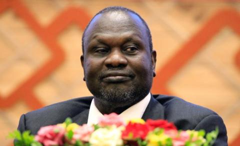 South Sudan rebel leader Riek Machar attends the signing of a peace agreement with the South Sudan government aimed to end a war in which tens of thousands of people have been killed, in Khartoum, Sudan, June 27, 2018. PHOTO BY REUTERS/Mohamed Nureldin Abdallah