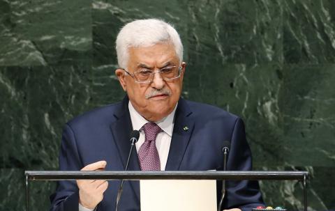 Palestinian President Mahmoud Abbas addresses the 69th United Nations General Assembly at United Nations Headquarters in New York