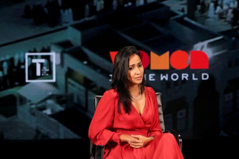 Manal Al-Sharif takes part in the Women In The World Summit in New York City, U.S., April 10, 2019. PHOTO BY REUTERS/Caitlin Ochs