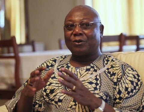 Martin Ziguele, former Central African Republic's (CAR) prime minister and now a leading opposition figure in CAR and president of Movement of the Liberation of Central African People (MLPC), speaks during an interview with Reuters at his residence in Bangui, January 1, 2013. PHOTO BY REUTERS/Luc Gnago