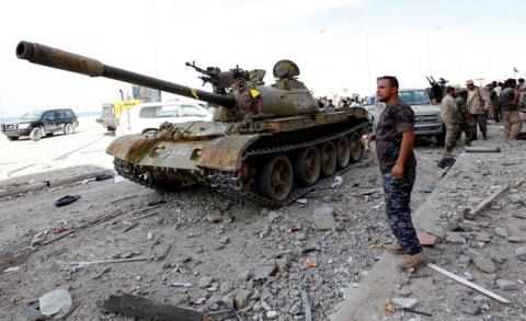 Libyan forces allied with the U.N.-backed government gather at the eastern frontline of fighting with Islamic State militants, in Sirte's neighbourhood 650, Libya, October 21, 2016. PHOTO BY REUTERS/Ismail Zitouny