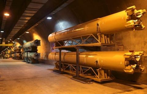 A view of an underground depot where missiles are launched, in an undisclosed location, Iran, in a photo released by the official website of the Islamic Revolutionary Guard Corps in March 2016. PHOTO BY REUTERS/sepahnews.com