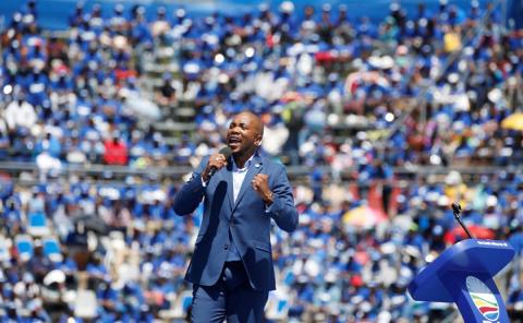 Leader of South African opposition party, the Democratic Alliance (DA) Mmusi Maimane. PHOTO BY REUTERS/Siphiwe Sibeko