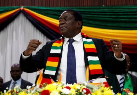 Zimbabwe President Emmerson Mnangagwa announces the date for the general elections in Harare, Zimbabwe, May 30, 2018. PHOTO BY REUTERS/Philimon Bulawayo