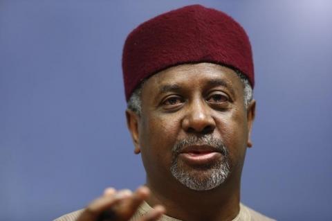 Nigeria's National Security Advisor Mohammed Sambo Dasuki listens to a question after his address at Chatham House in London, January 22, 2015. PHOTO BY REUTERS/Andrew Winning