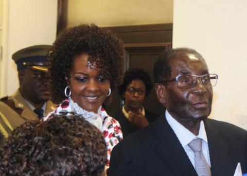 President Robert Mugabe and his wife Grace. PHOTO BY REUTERS/Philimon Bulawayo