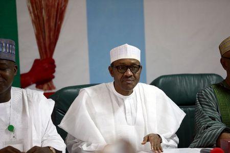 President Muhammad Buhari attends the National Working Committee during the meeting of the All Progressives Congress (APC) party at the headquarters of the party in Abuja, Nigeria, July 3, 2015. PHOTO BY  REUTERS/Afolabi Sotunde