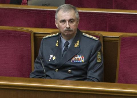 Ukrainian acting Defence Minister Mykhailo Koval attends a parliament session in Kiev