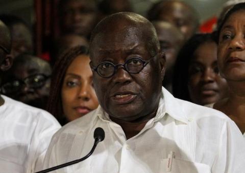 Ghana's president-elect Nana Akufo-Addo of the opposition New Patriotic Party (NPP) speaks during a news conference at his home in Accra, Ghana, December 9, 2016. PHOTO BY REUTERS/Luc Gnago