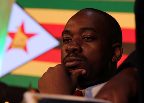 Opposition Movement for Democratic Change (MDC) leader Nelson Chamisa attends a national prayer meeting in Harare, Zimbabwe, February 7, 2019. PHOTO BY REUTERS/Philimon Bulawayo