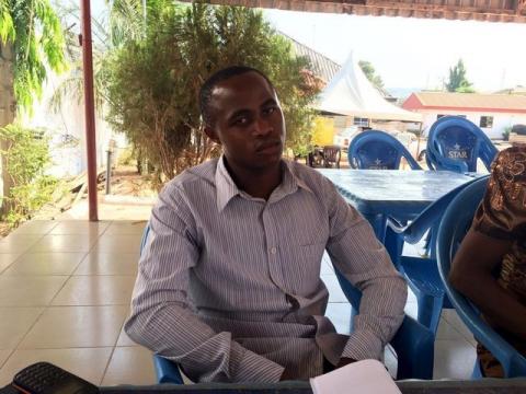 Okoli Ikedi, state coordinator in Enugu for Indigenous People of Biafra (IPOB), is seen during an exclusive interview with Reuters in Enugu State, Nigeria, November 25, 2015. PHOTO BY REUTERS/Alexis Akwagyiram