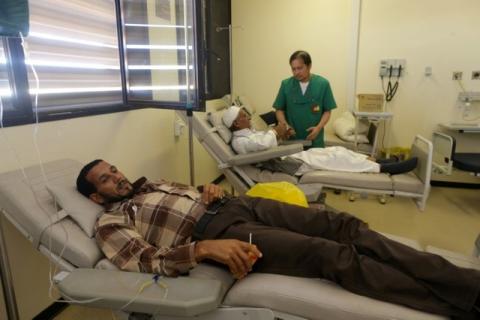 Patients receive treatment in the oncology department at Benghazi Medical Centre in Benghazi, Libya, October 26, 2016. PHOTO BY REUTERS/Esam Omran Al-Fetori