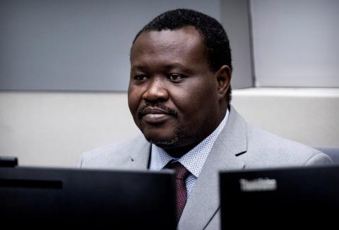 Central African Republic's soccer executive and alleged militia leader, Patrice-Edouard Ngaissona appears before the International Criminal Court (ICC) in The Hague, Netherlands, January 25, 2019. PHOTO BY REUTERS/Koen Van Weel