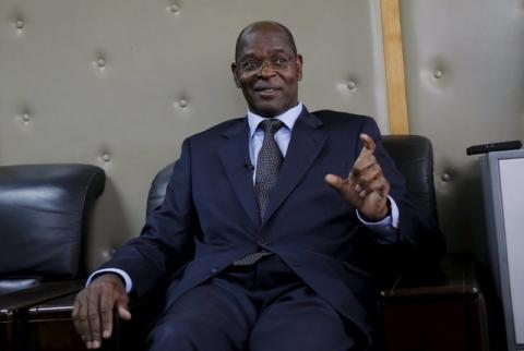 Ethics and Anti-Corruption Commission Chairman Philip Kinisu speaks during an interview with Reuters inside his office in Kenya's capital Nairobi, March 8, 2016. PHOTO BY REUTERS/Thomas Mukoya