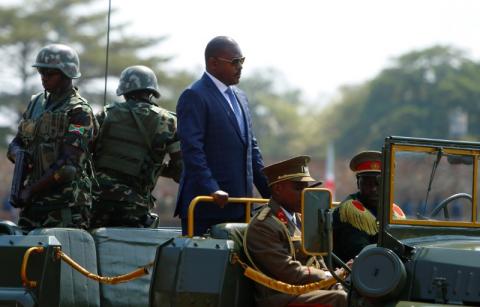 Burundi's President Pierre Nkurunziza arrives at the Prince Louis Rwagasore stadium in Bujumbura, Burundi, July 1, 2017. PHOTO BY REUTERS/Evrard Ngendakumana