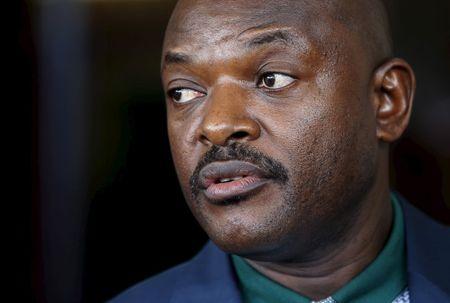 Burundi's President Pierre Nkurunziza speaks during a news conference in Bujumbura, Burundi, May 17, 2015. PHOTO BY REUTERS/Goran Tomasevic