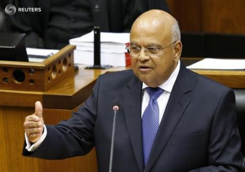 South Africa's Finance Minister Pravin Gordhan delivers his 2014 budget address in Parliament in Cape Town, February 26, 2014. PHOTO BY REUTERS/Mike Hutchings