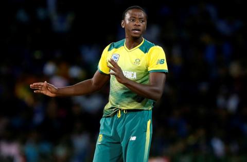 South Africa's Kagiso Rabada reacts after appeals for a successful wicket for Sri Lanka's Kusal Mendis (not pictured). PHOTO BY REUTERS/Dinuka Liyanawatte