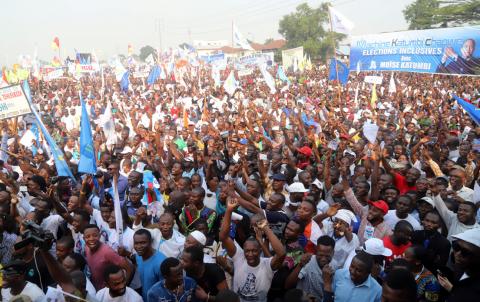 Supporters of Congolese political parties attend a joint opposition rally in Kinshasa, Democratic Republic of Congo, September 29, 2018. PHOTO BY REUTERS/Kenny Kat