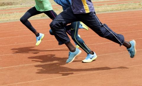 Kenya's athletes run during a training session in Nairobi, ahead of the 15th IAAF World Championships in Beijing, August 5, 2015. PHOTO BY REUTERS/Thomas Mukoya