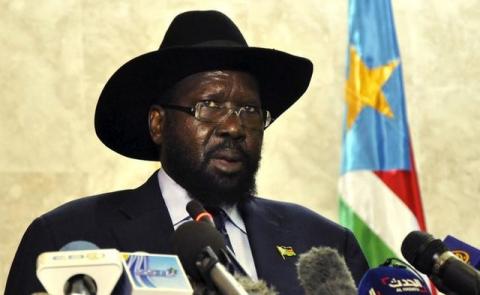 South Sudan's President Salva Kiir addresses the nation at the South Sudan National Parliament in Juba, November 18, 2015. PHOTO BY REUTERS/Jok Solomun