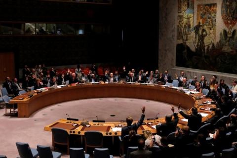 The United Nations Security Council votes to approve a resolution in South Sudan at the United Nations in Manhattan, New York, U.S., July 29, 2016. PHOTO BY REUTERS/Andrew Kelly