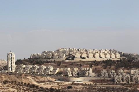 A general view shows a Jewish settlement near Jerusalem known to Israelis as Har Homa and to Palestinians as Jabal Abu Ghneim, November 13, 2013. PHOTO BY REUTERS/Ammar Awad