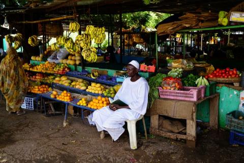 A Sudanese vendor waits for customers at a bazaar in Khartoum, Sudan, June 17, 2019. PHOTO BY REUTERS/Umit Bektas