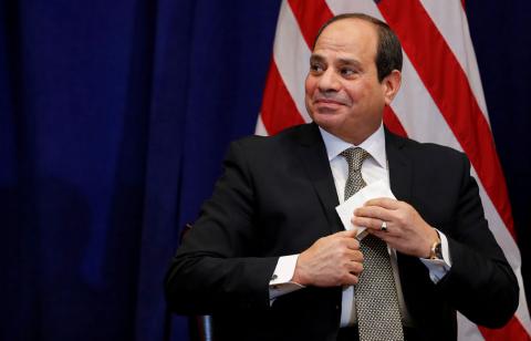 Egypt's President el-Sisi pictured during the 73rd United Nations General Assembly in New York, September 24, 2018. PHOTO BY REUTERS/Carlos Barria