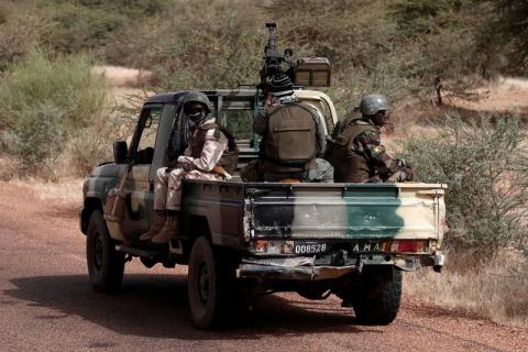 Malian Armed Forces soldiers are pictured during the regional anti-insurgent Operation Barkhane in Tassiga, Mali. PHOTO BY REUTERS/Benoit Tessier