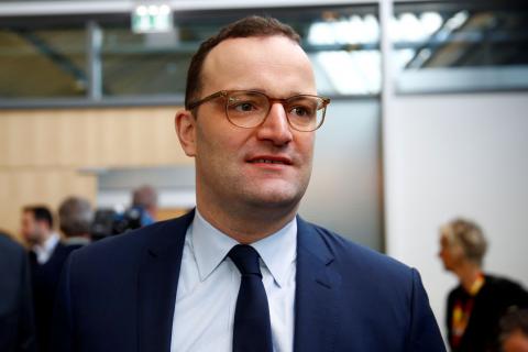 German Health Minister Jens Spahn attends a strategy meeting of Germany's governing Christian Democratic Union (CDU) party in Potsdam, Germany, January 14, 2019. PHOTO BY REUTERS/Axel Schmidt