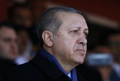 Turkish President Tayyip Erdogan attends a ceremony marking the 102nd anniversary of Battle of Canakkale, also known as the Gallipoli Campaign, in Canakkale, Turkey, March 18, 2017. PHOTO BY REUTERS/Osman Orsal