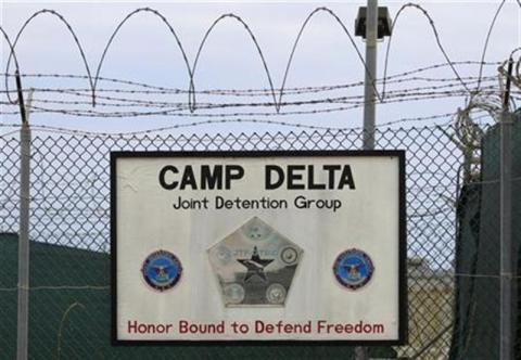 The exterior of Camp Delta at the U.S. Naval Base at Guantanamo Ba