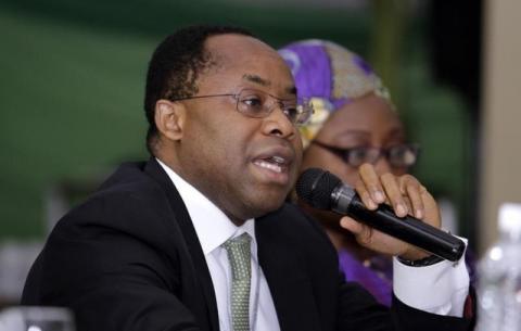 CEO of Nigeria's Sovereign Wealth Fund, Uche Orji addresses the inaugural Nigeria Philanthropy Summit in the capital Abuja, March 18, 2013. PHOTO BY REUTERS/Afolabi Sotunde