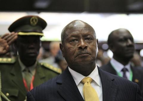 Uganda's President Yoweri Museveni arrives to attend the Africa Union Peace and Security Council Summit on Terrorism at the Kenyatta International Convention Centre in Nairobi, September 2, 2014. PHOTO BY REUTERS/Noor Khamis