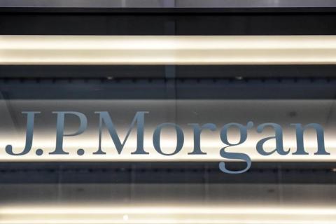 A J.P. Morgan logo is seen in New York City, U.S., January 10, 2017. REUTERS/Stephanie Keith