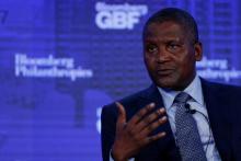 Chief Executive of Dangote Industries Limited Aliko Dangote speaks at the Bloomberg Global Business Forum in New York City, U.S., September 20, 2017. PHOTO BY REUTERS/Brendan McDermid