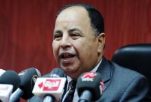 Finance Minister Mohamed Maait speaks during a news conference in Cairo, Egypt, July 5, 2018. PHOTO BY REUTERS/Mohamed Abd El Ghany