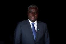 African Union Chairperson Moussa Faki Mahamat arrives to attend a visit and a dinner at the Orsay Museum on the eve of the commemoration ceremony for Armistice Day, 100 years after the end of the First World War, in Paris, France, November 10, 2018. PHOTO BY REUTERS/Benoit Tessier