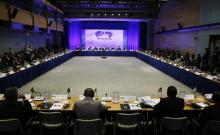 Representatives from various African nations gather at the opening session at the AGOA Forum during the US-Africa Leaders Summit in Washington August 4, 2014. PHOTO BY REUTERS/Gary Cameron