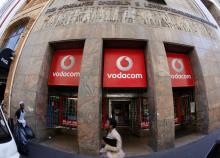 A branch South African mobile communications provider Vodacom in Cape Town, November 10, 2015. PHOTO BY REUTERS/Mike Hutchings