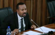 Ethiopia's Prime Minister Abiy Ahmed addresses the legislators on the current situation of the country inside the Parliament buildings in Addis Ababa, Ethiopia, July 1, 2019. PHOTO BY REUTERS/Tiksa Negeri