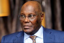 Nigeria's main opposition party presidential candidate Atiku Abubakar speaks during an interview with Reuters in Lagos, Nigeria, January 16, 2019. PHOTO BY REUTERS/Temilade Adelaja