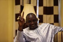 Gambian president-elect Adama Barrow poses for a photo after an exclusive interview with Reuters in Banjul, Gambia, December 12, 2016. PHOTO BY REUTERS/Afolabi Sotunde