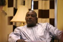 Gambian president-elect Adama Barrow is seen during an exclusive interview with Reuters in Banjul, Gambia, December 12, 2016. PHOTO BY REUTERS/Afolabi Sotunde