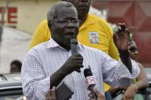 Afonso Dhlakama, head of Mozambique's opposition party Renamo, addresses an election rally in Matola, near Maputo, file. PHOTO BY REUTERS/Grant Lee Neuenburg