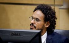 Ahmad Al Faqi Al Mahdi ( a.k.a. Abu Tourab) sits in the courtroom of the International Criminal Court (ICC) in the Hague the Netherlands, September 30,2015. PHOTO BY REUTERS/Robin van Lonkhuisen